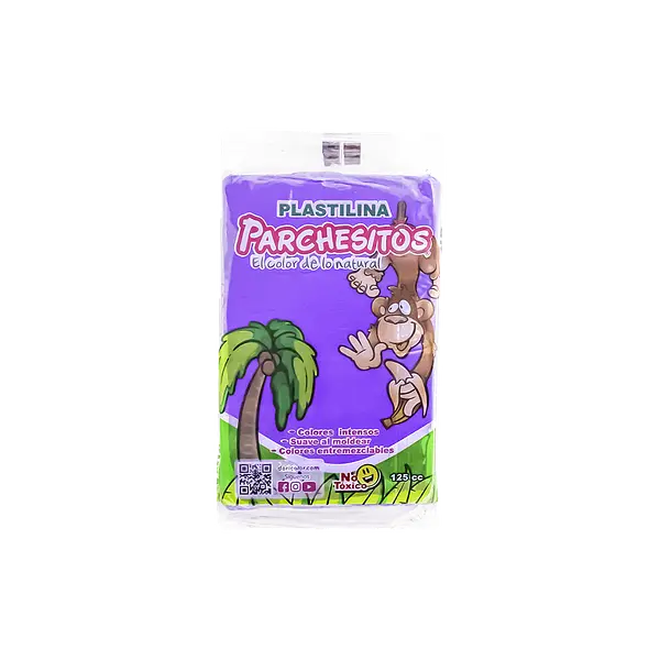 Plastilina Parchesito Barra 125 Grs Stdo