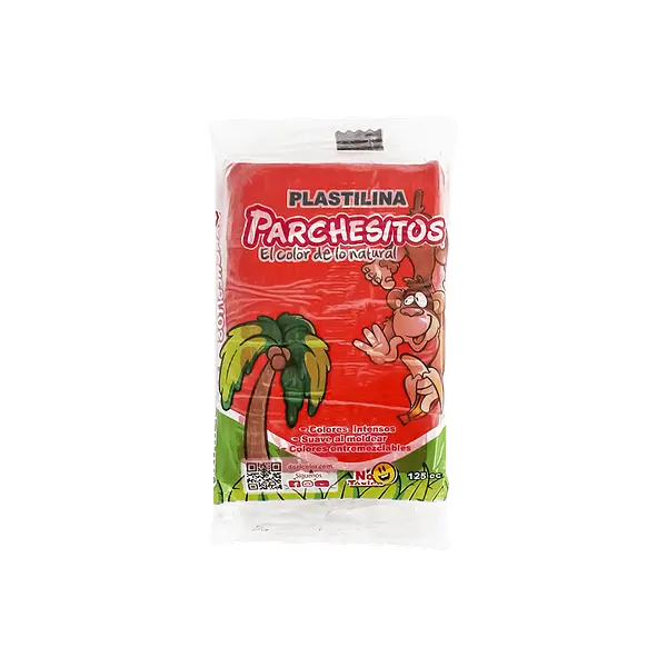 Plastilina Parchesito Barra 125 Grs Stdo