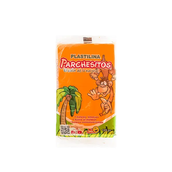Plastilina Parchesito Barra 125 Grs Stdo