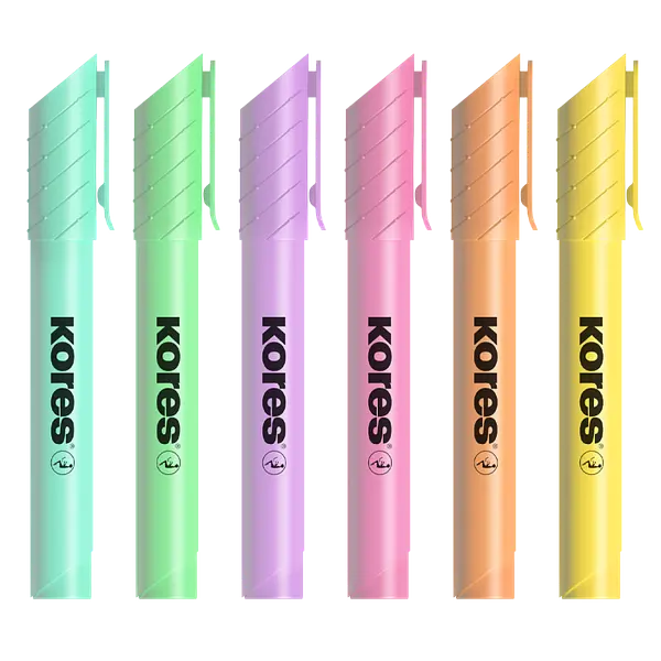 Resaltador X6 Pastel Highliner Kores