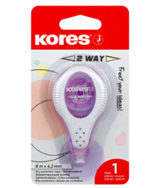 Corrector 2 Way Pastel Cinta 8mts X 4.2mm - Kores