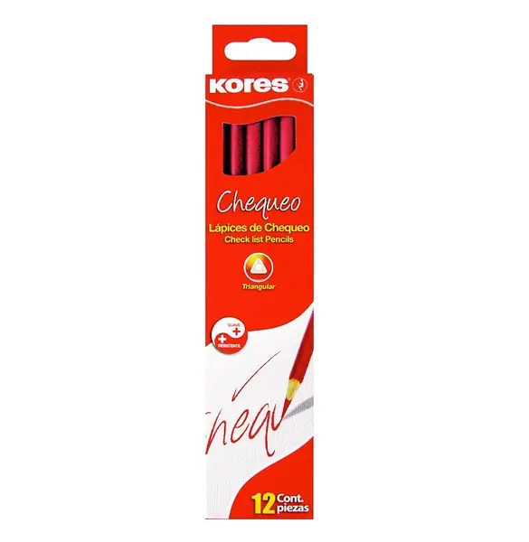 Lapiz Chequeo Triangular Kores 94013.54