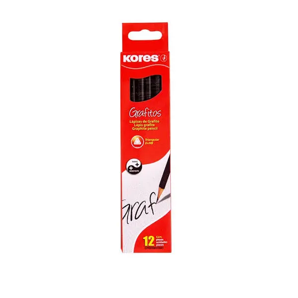 Lapiz 2hb Hexagonal Negro Kores 92600p