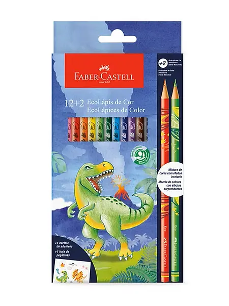 Color Faber X12+2 Dinosaurio 120912+2dino
