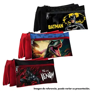 Cartuchera Scribe 3 Cierres Personajes Disney