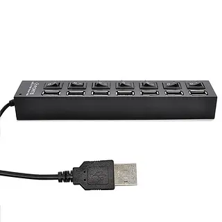Multipuerto Usb X7 Puertos Led 2.0 Switch