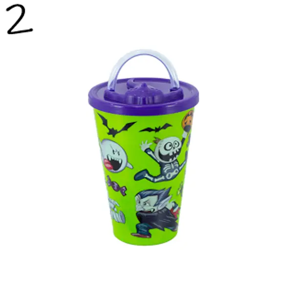 Vaso Pitillo Personajes 16 Onz Fantiplas
