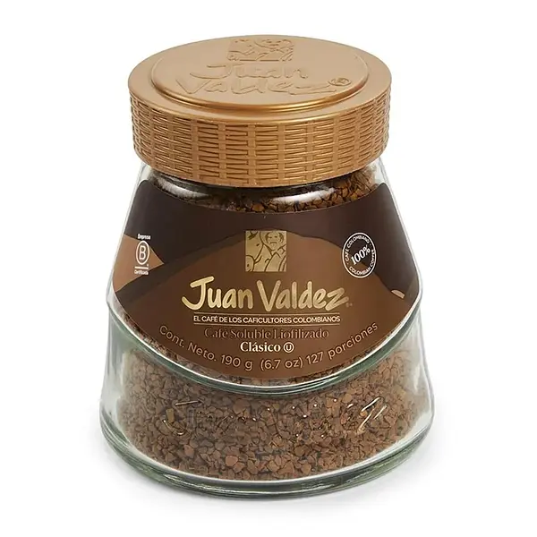 Cafe Juan Valdez Instantaneo Liofilizado 190 Gr