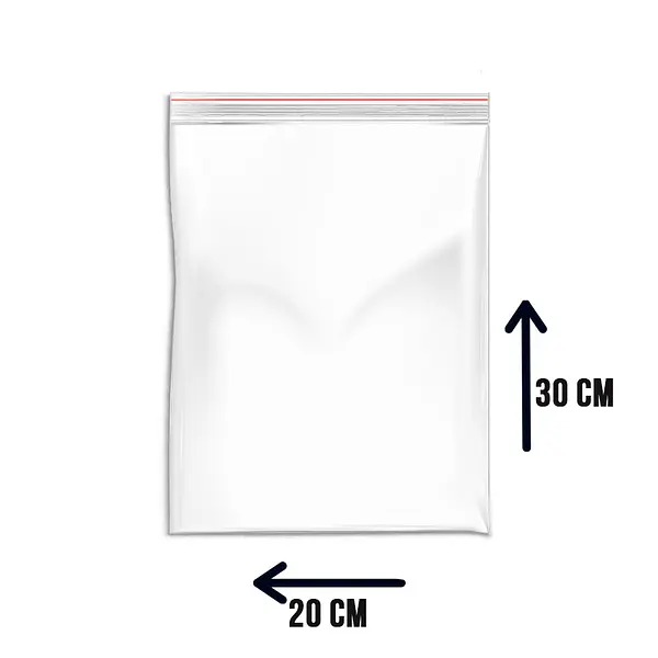 Bolsa Cierre Hermetico 30x20 Cms X100