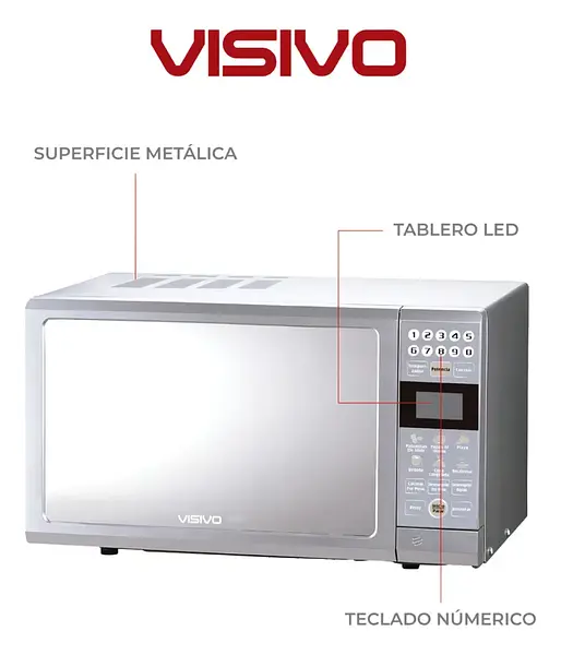 Horno Microondas Visivo 0.7 Silver