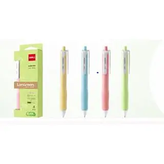 Set Bolígrafo Rt 0.7mm Longreen X4 Deli