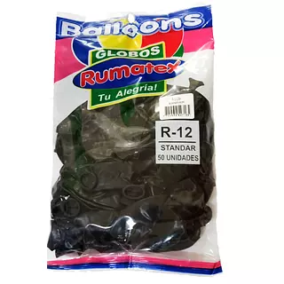 Globo R-12x50 Negro Rumatex