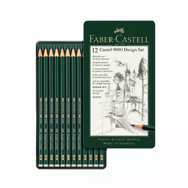 Lapiz Dibujo Faber Stdo X12