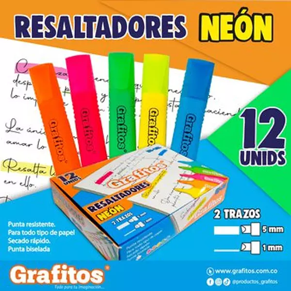 Resaltador Grafitos Stdo X12