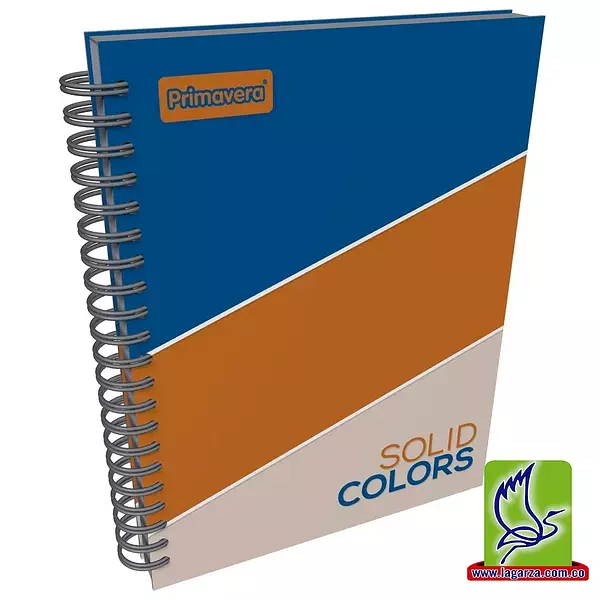 Agenda Argollada 5 Materias Solid Colors Primavera