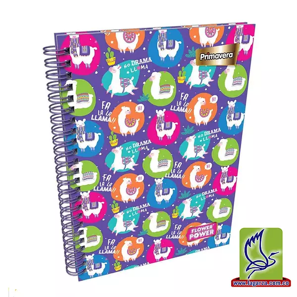 Cuaderno Argollado 85 Cuadriculado Pasta Dura Primavera