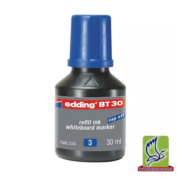 Tinta Recargable Edding Bt30 Azul