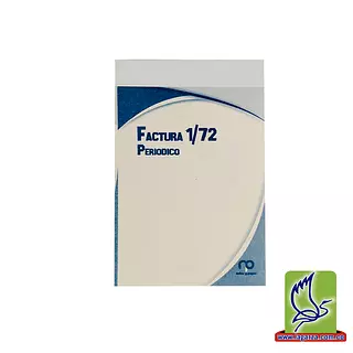 Talonario Facturero 1/72 Periódico