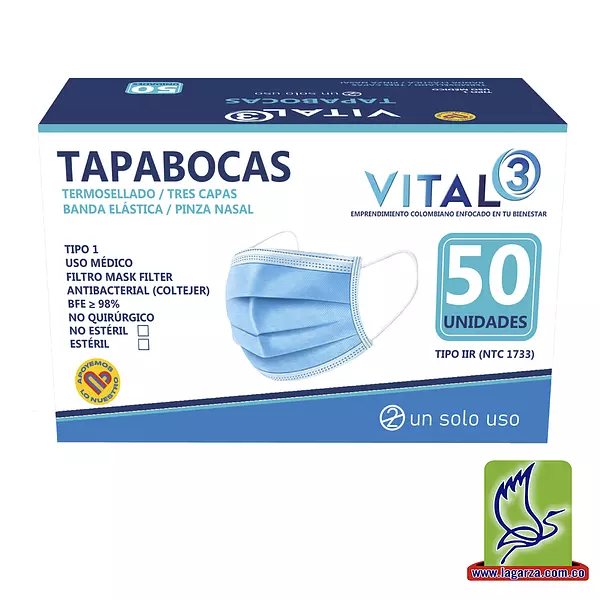 Tapabocas Termo Sellados Vital